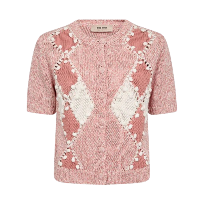 MMElio SS Knit Cardigan - Peachy