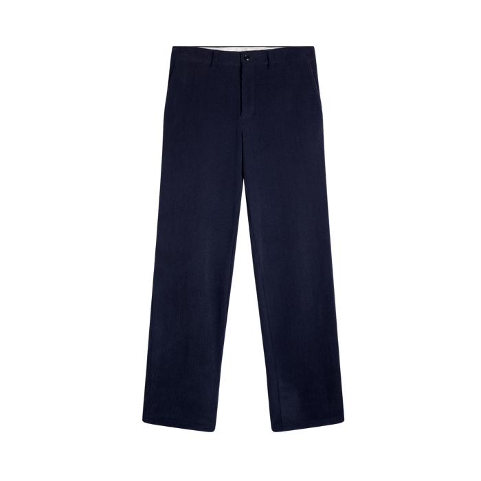 Logan Drape Cord Pants - JL Navy