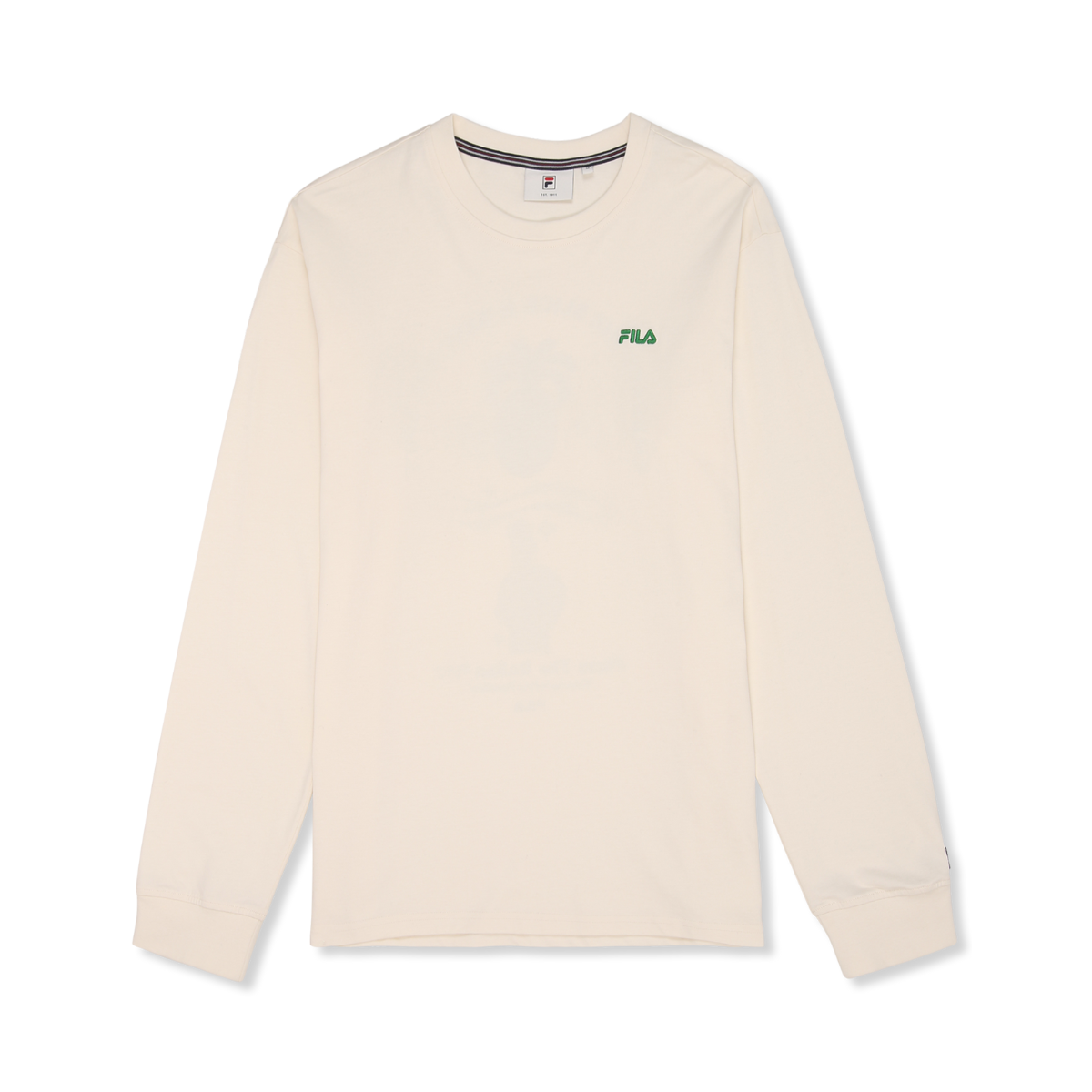 Navigli Pizza Graphic Long Sleeve T-Shirt - Egret