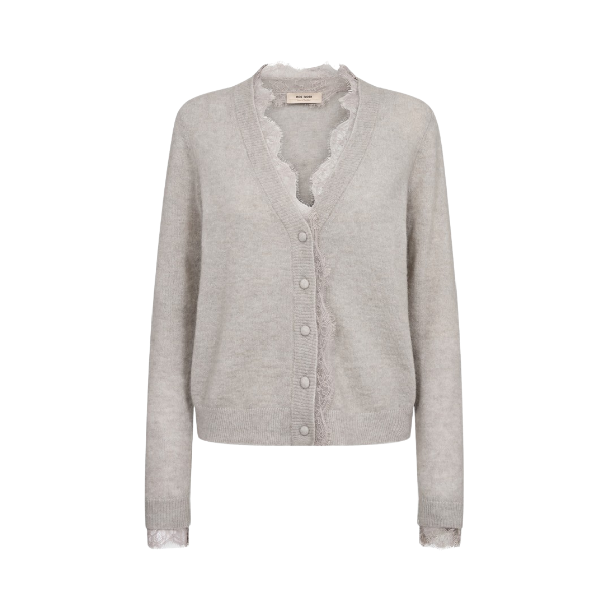 MMHelmi Lace Knit Cardigan - Mourning Dove