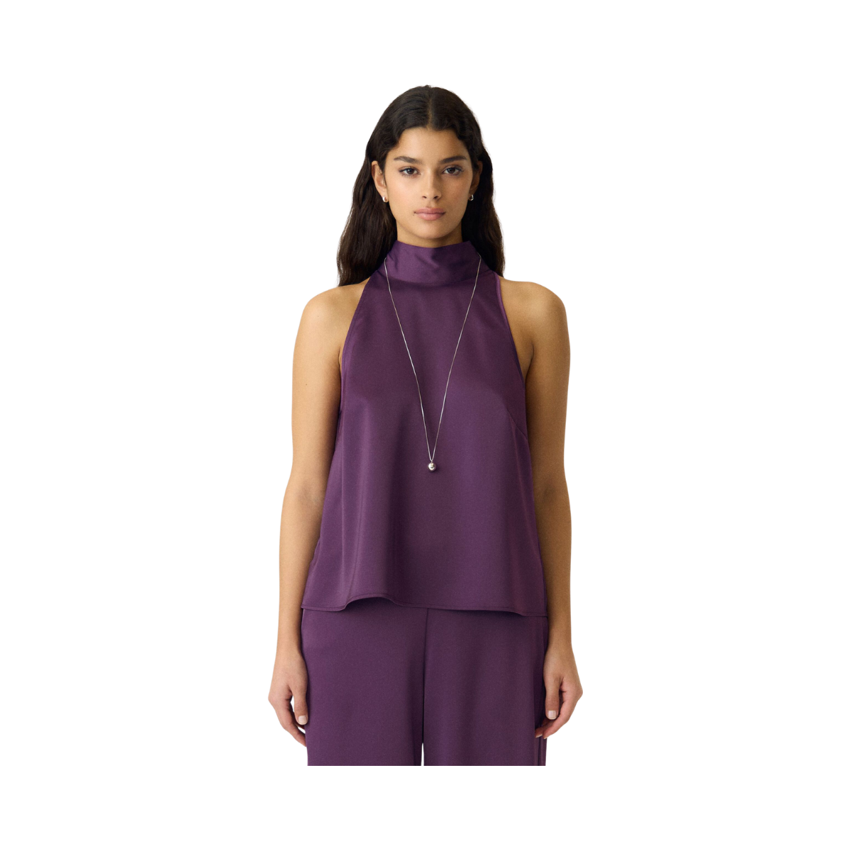 YASPella Scarf Top - Wineberry