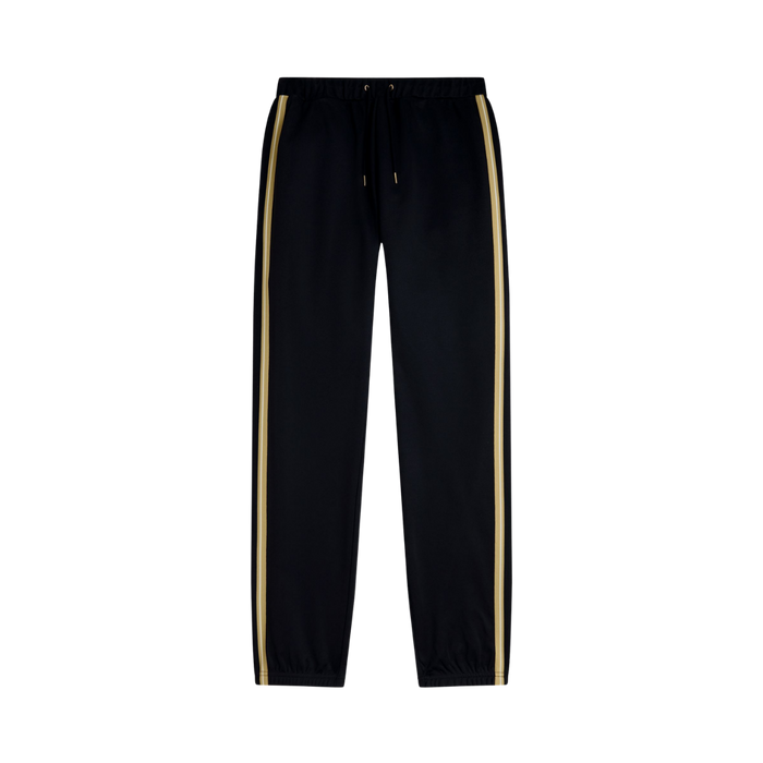 Stripe Tape Track Pant - Black/Champagne