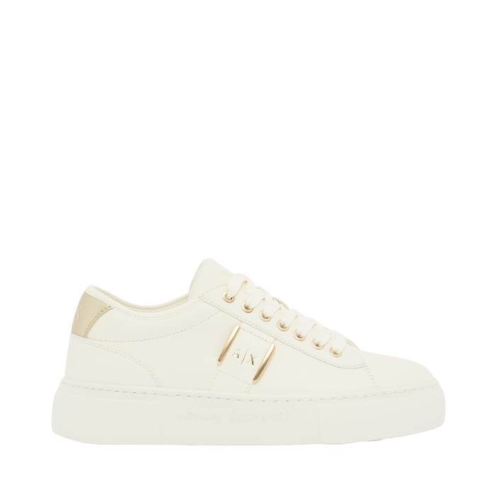 Sneaker - Off White/Pale Gold