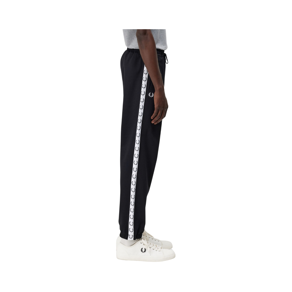 TAPED TRACK PANT - Black