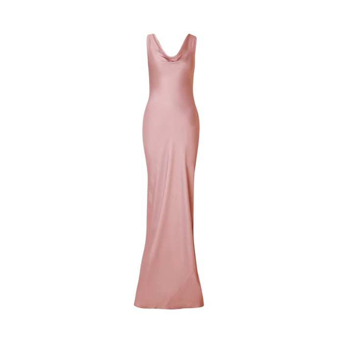 Leah Cowl Neck Maxi Dress - Blush