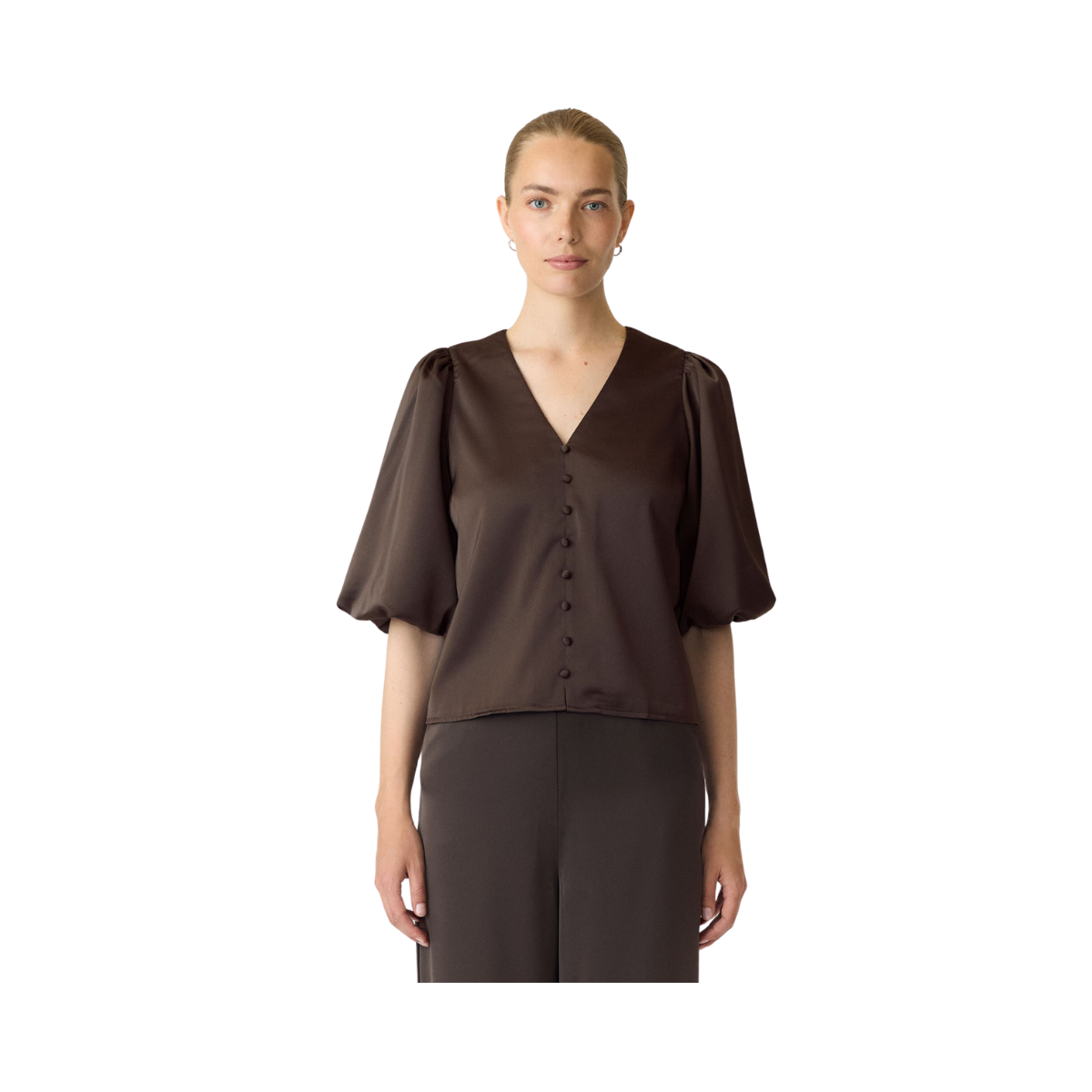 YASPella 2/4 Top - Chocolate brown
