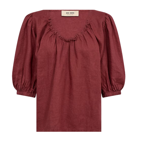 MMTaissa Linen Blouse - Red