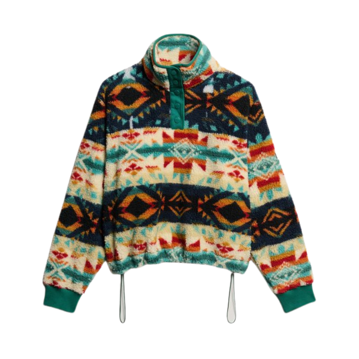 Super Soft Printed Half Zip - Nava Quilt Print