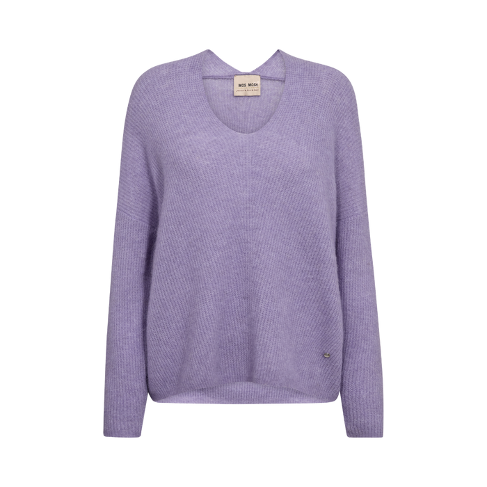 Thora V-Neck Knit - Violet Tulip