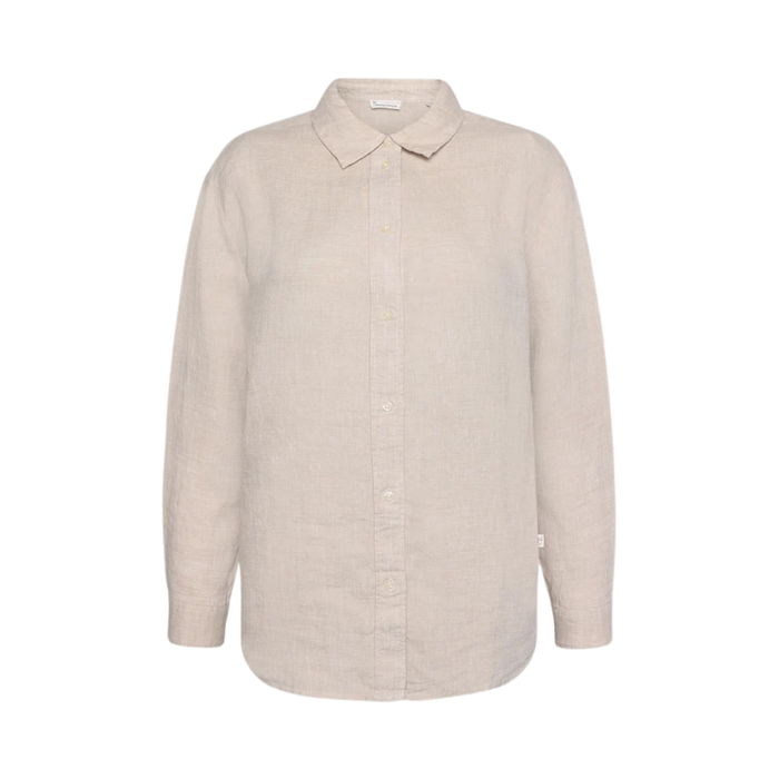 Loose Linen Shirt - Light Feather Gray