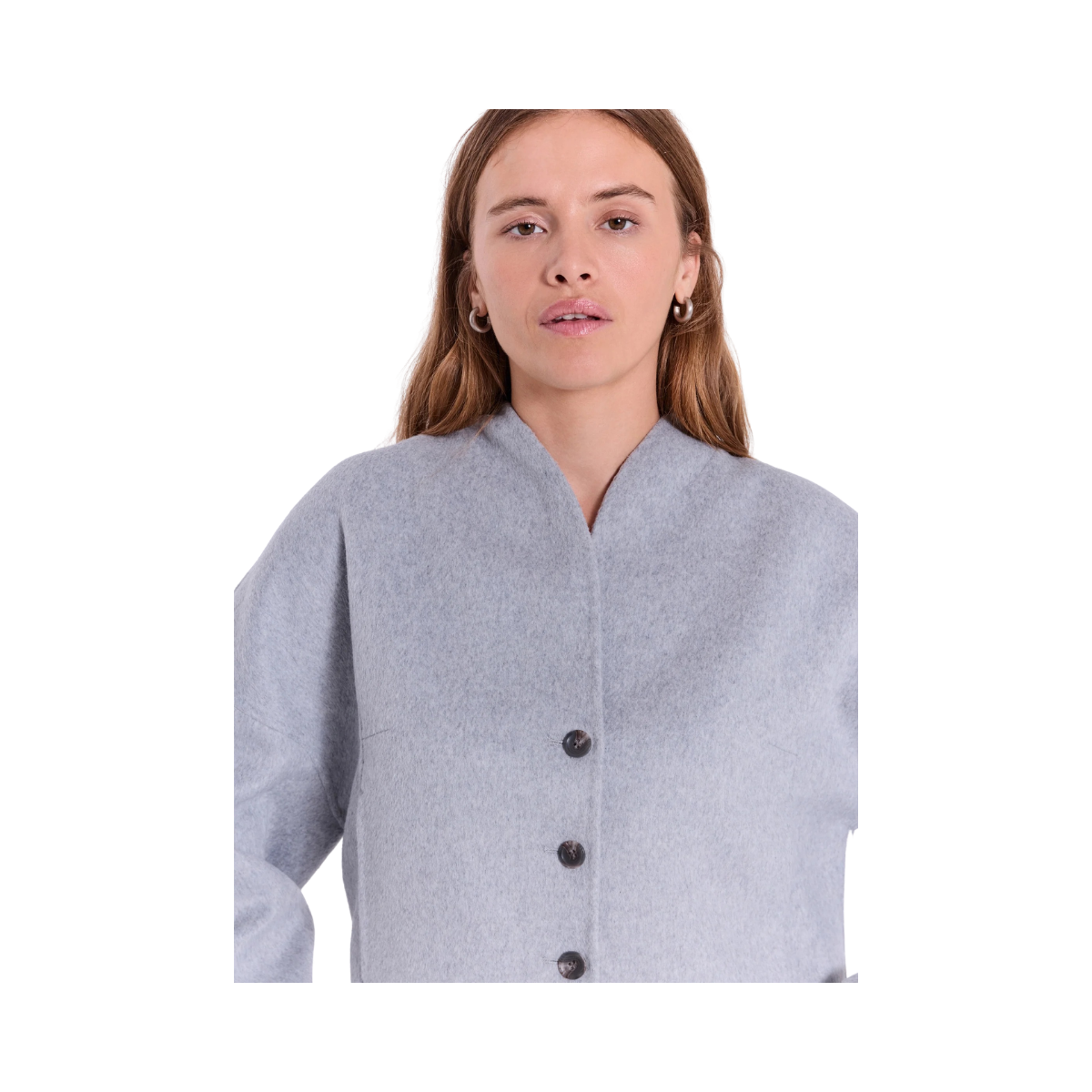 Evira Light Jacket - Light Grey Melange