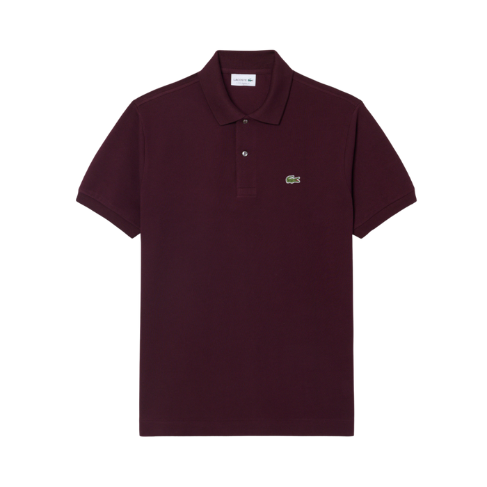 Short Sleeved Ribbed Coll - Chestnut brown