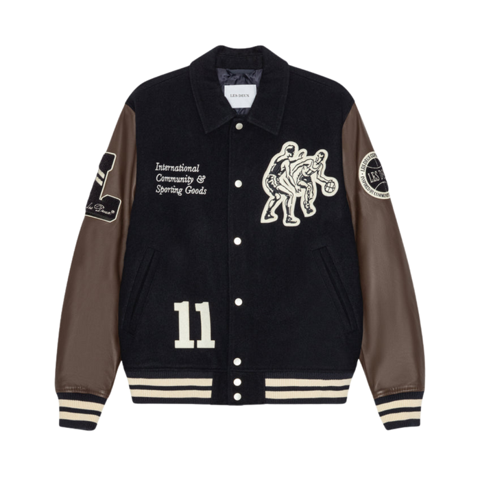 Basket Varsity Wool Jacket - 460 Dark Navy Blue