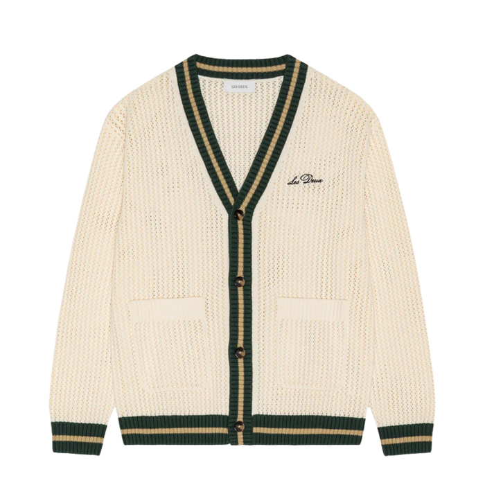 Lace Knitted Cardigan - White