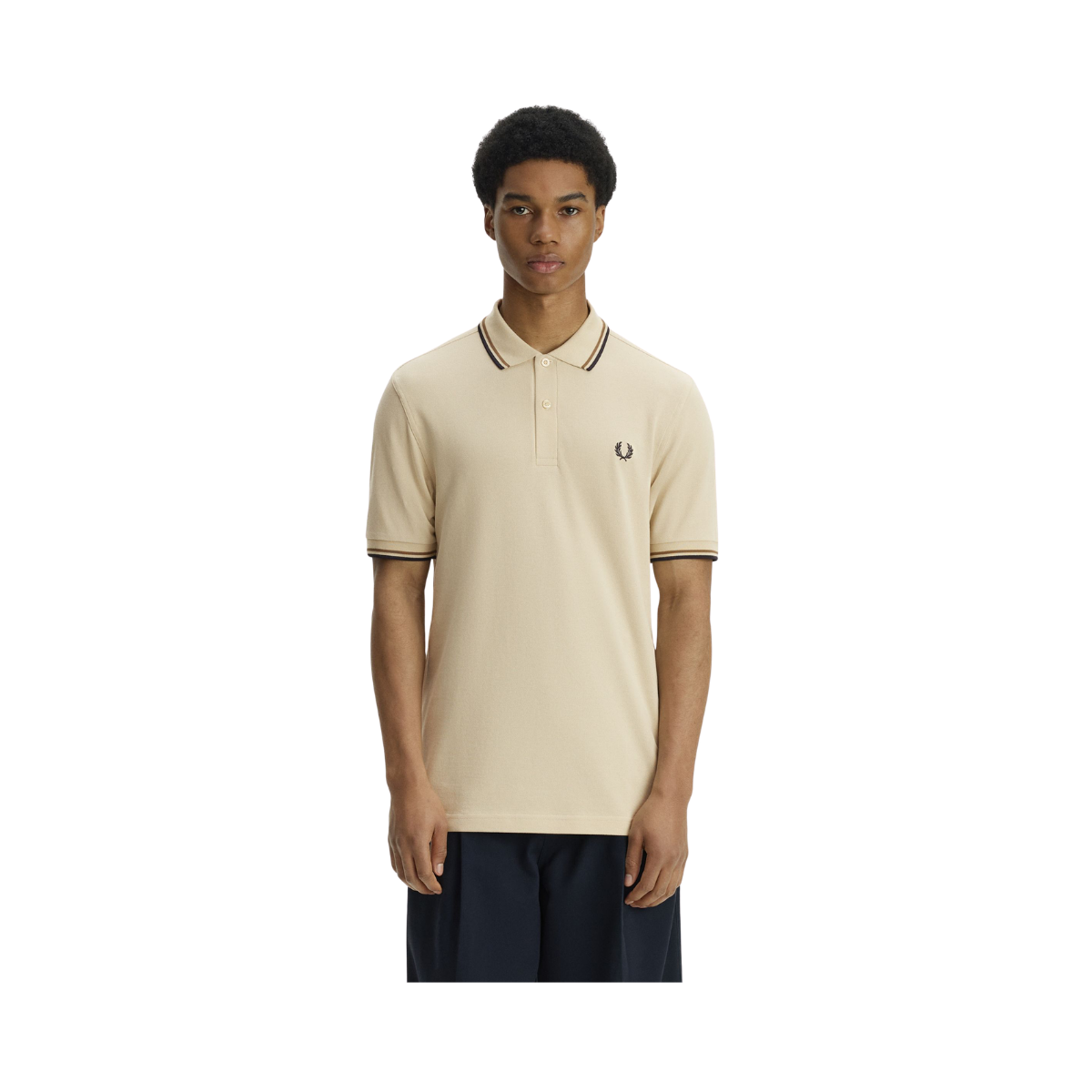 Twin Tipped FP Shirt - Oatmeal/Bronze/Navy