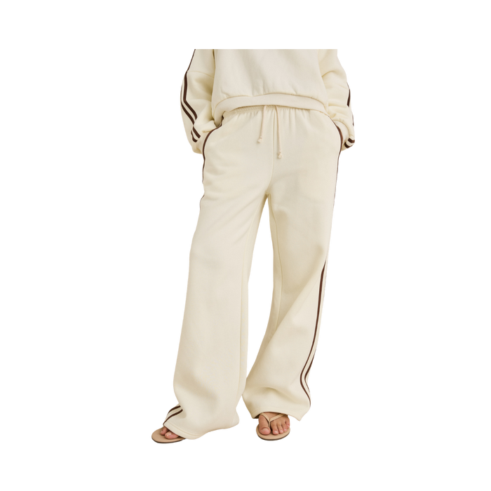 Contrast Trackpant - CREAM