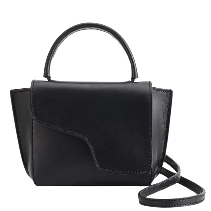 Montalcino Leather Mini Handbag - Black