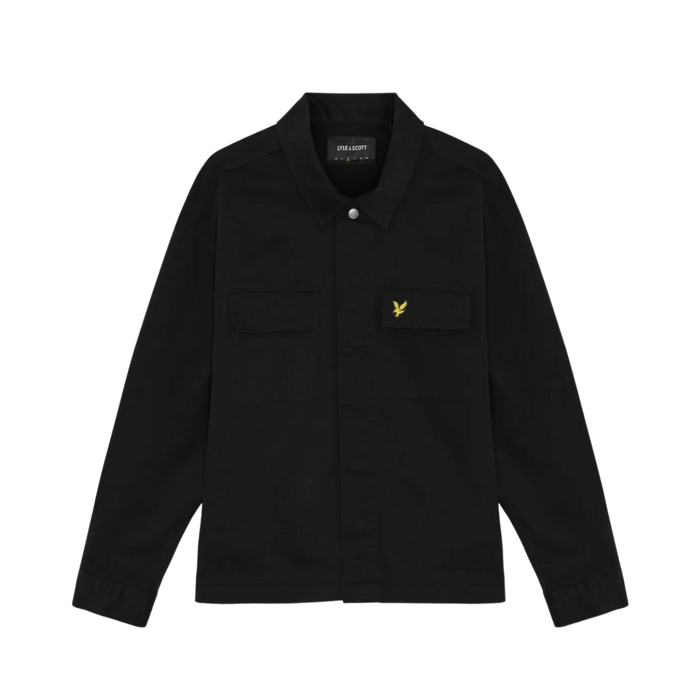 Washed Overshirt - Jet Black