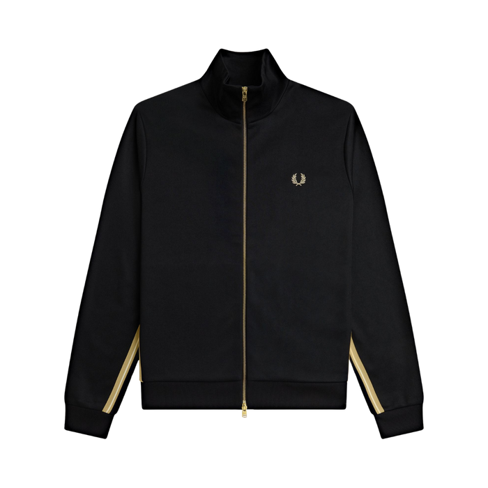 Stripe Tape Track Jacket - Black/Champagne