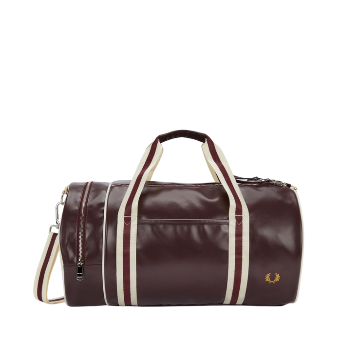 Classic Barrel Bag - Oxblood/Ecru