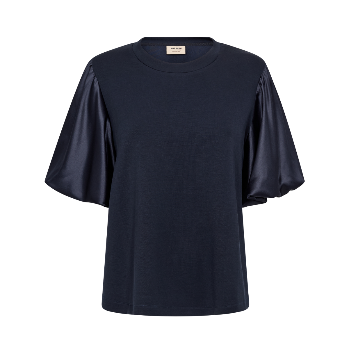 MMDuba O-SS Satin Sweatshirt - Salute Navy