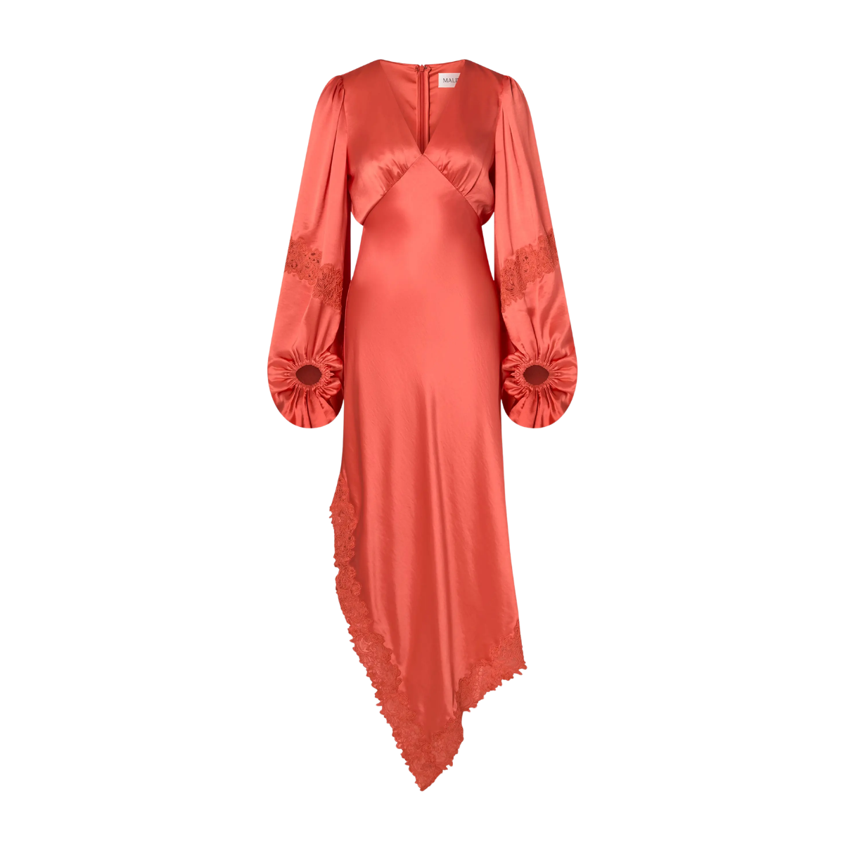 Seema Lace Maxi Dress - Coral