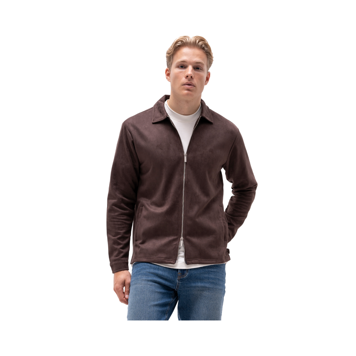 Denki Zip Jacket - Dark Brown