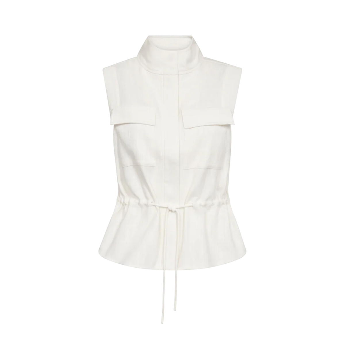 MMLelo Ramie Vest - Ecru