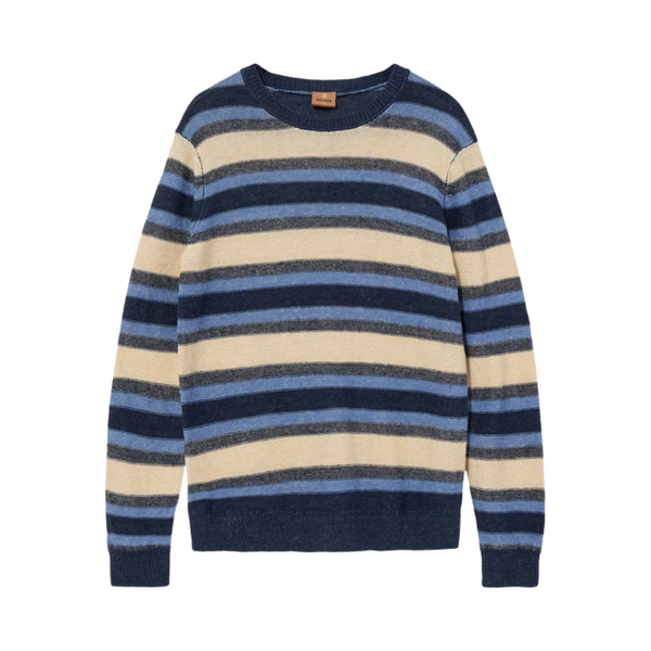 MMGLaporte Linen Crew Neck Knit - Navy
