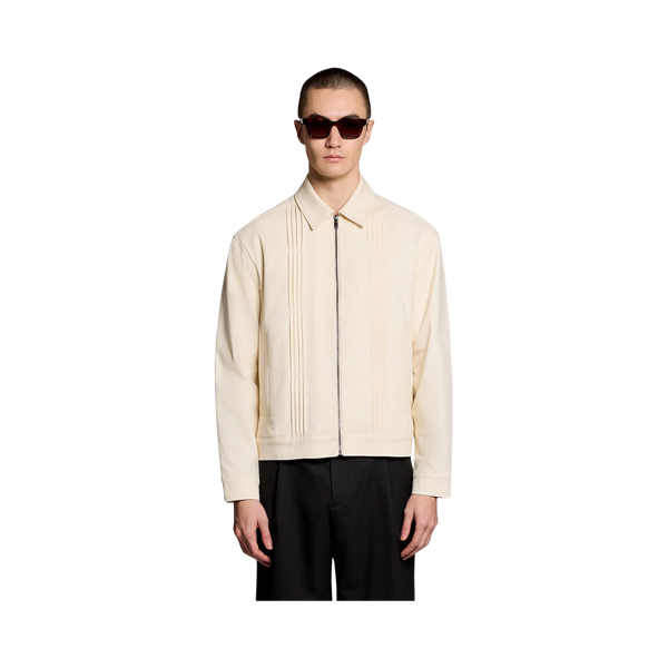 Pintuck Jacket - Radiant Ecru