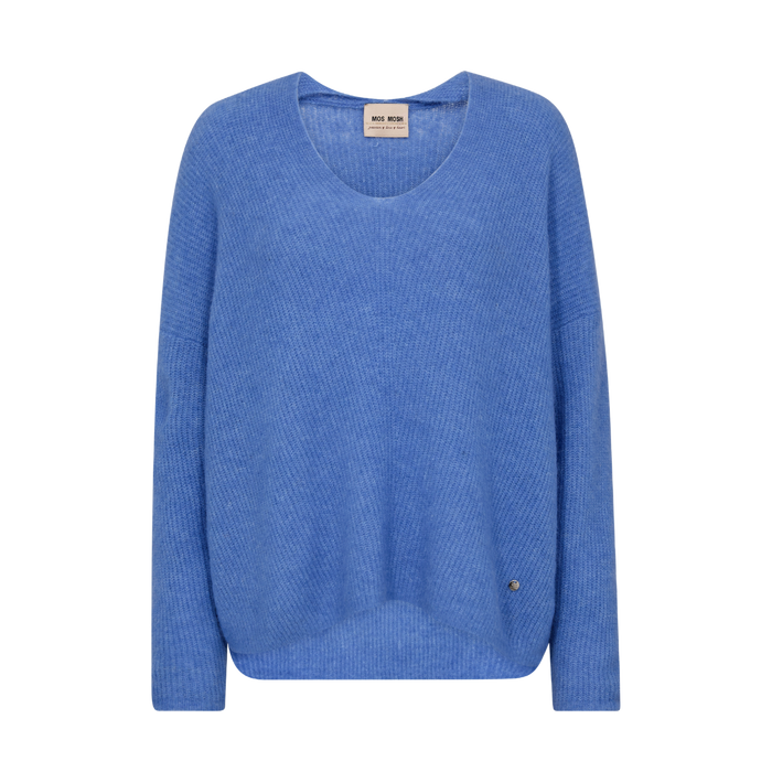 Thora V-Neck Knit - Ultramarine