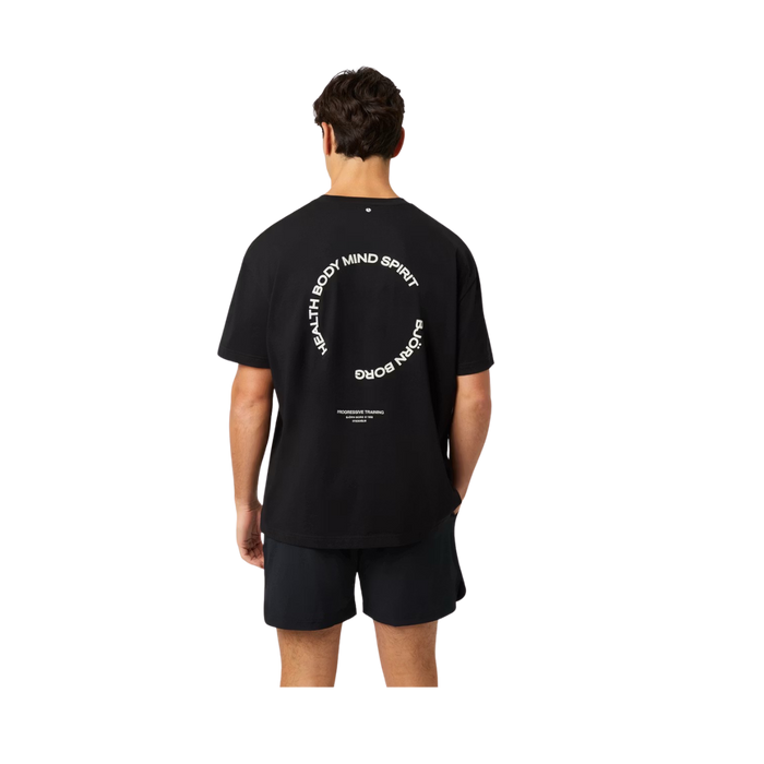 Borg Gym Oversized T-Shirt - Black Beauty