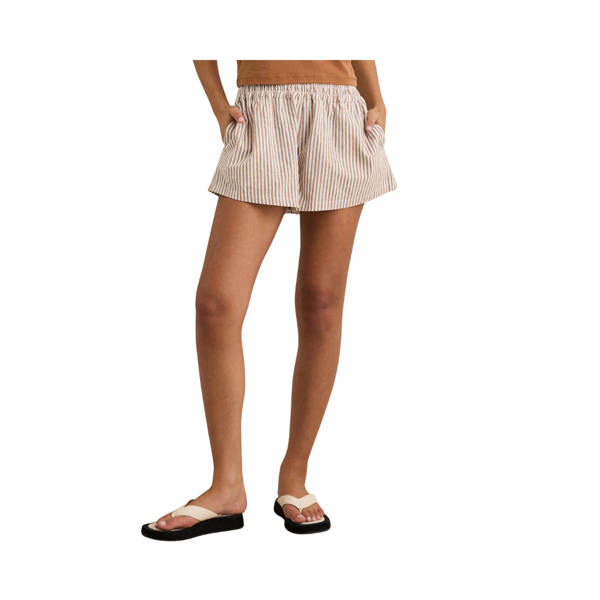 Valley Stripe Short - Tan