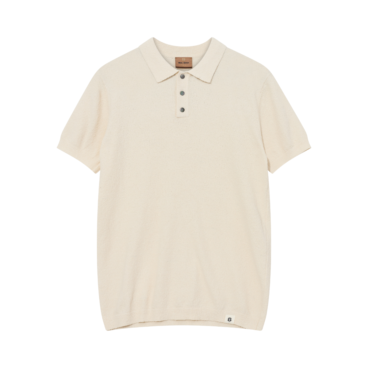 MMGKyle Bouclé SS Polo - Ecru