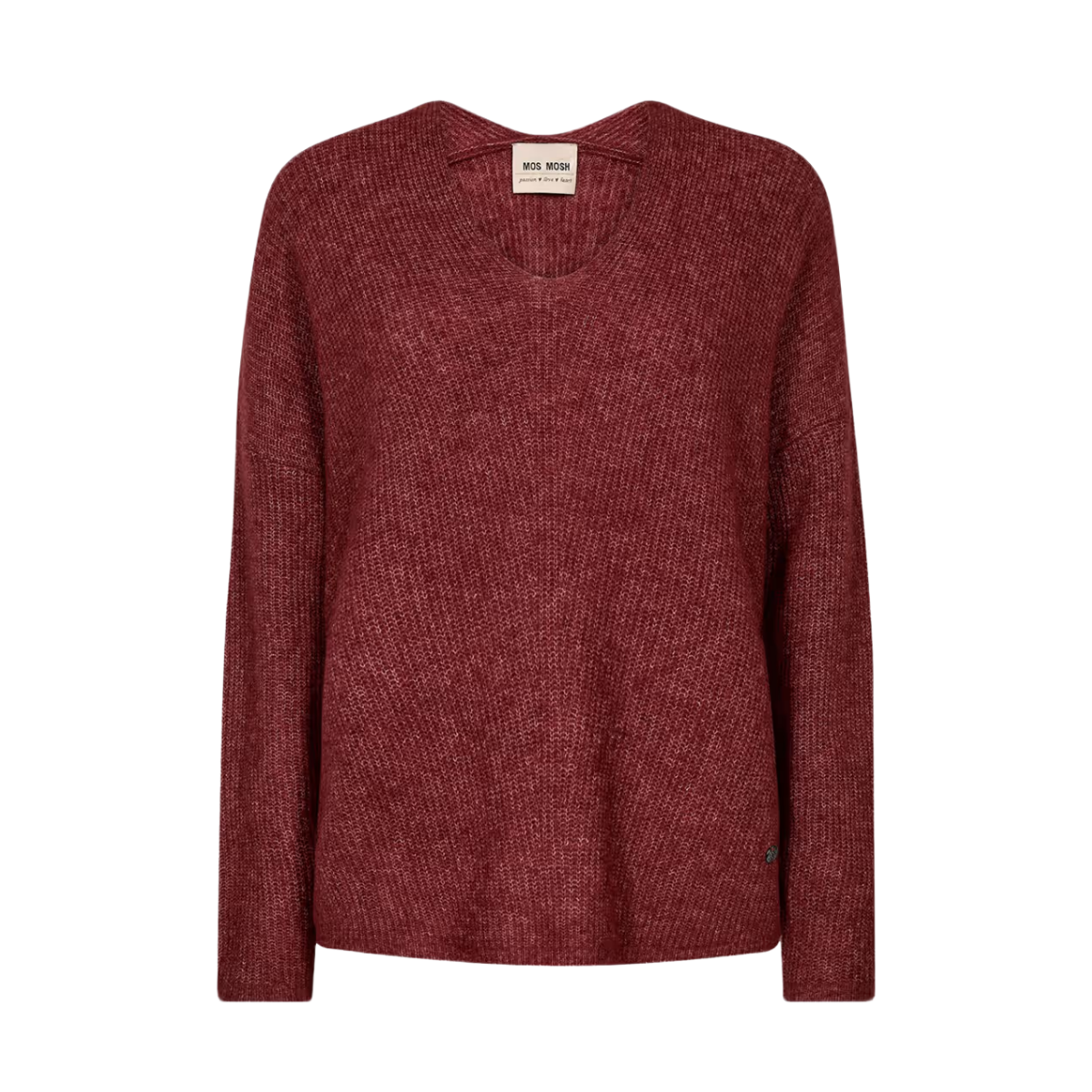 Thora V-Neck Knit - Russet Brown