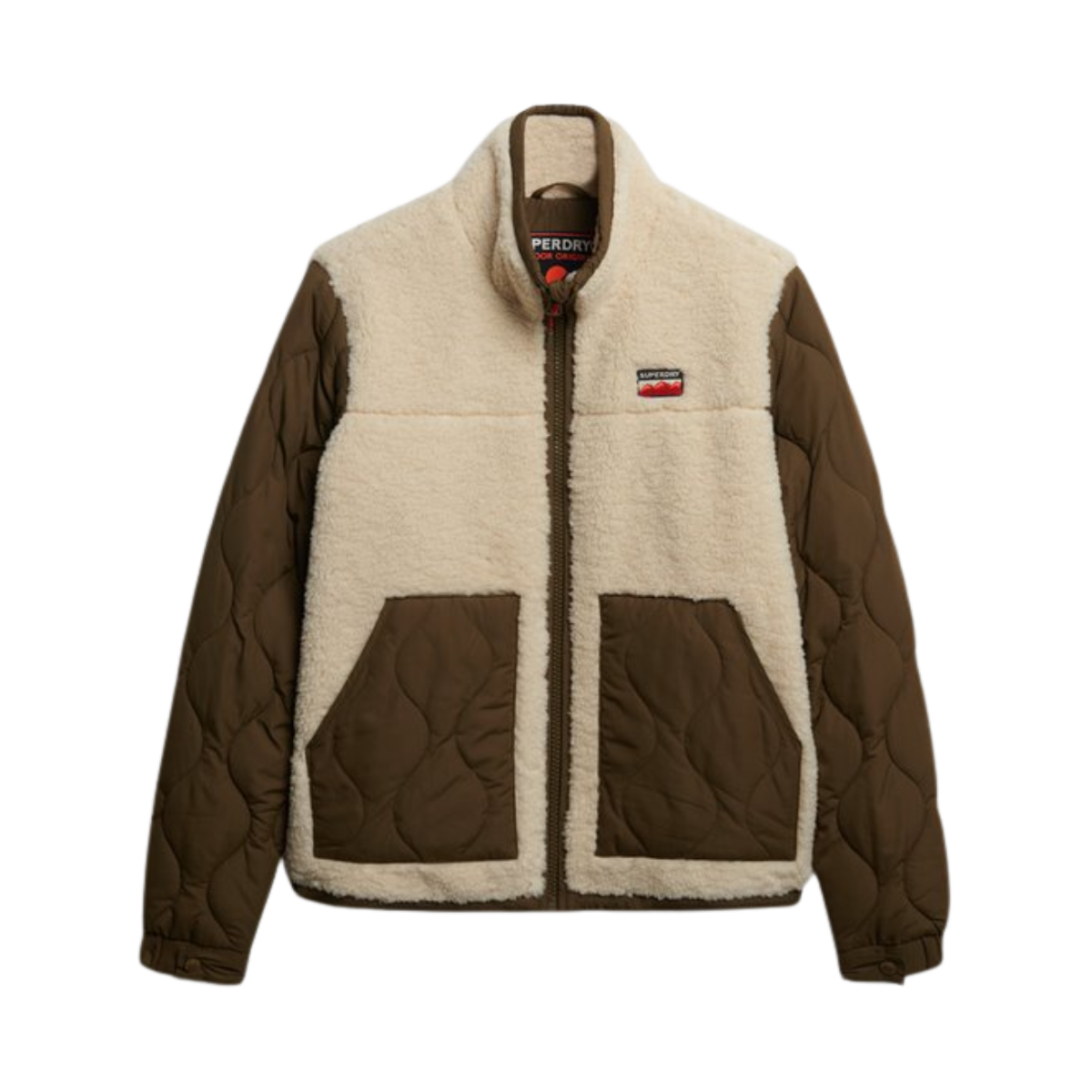 Fleece Hybrid Jacket - 1LG Oatmeal Beige