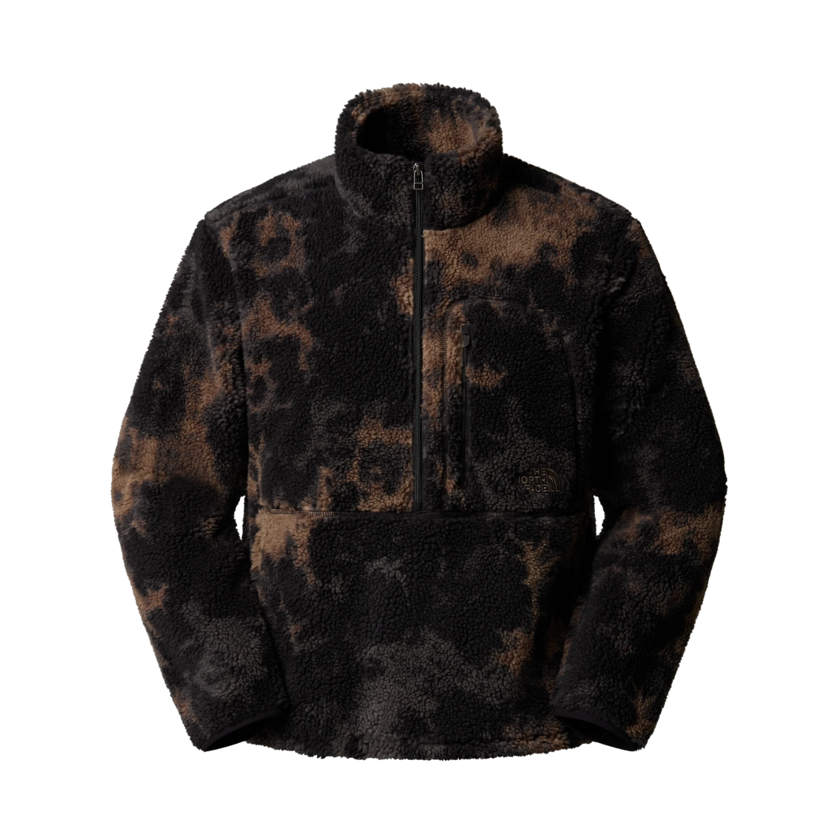 M Extreme Printed Pile Pullover - D7O Black Light Refract