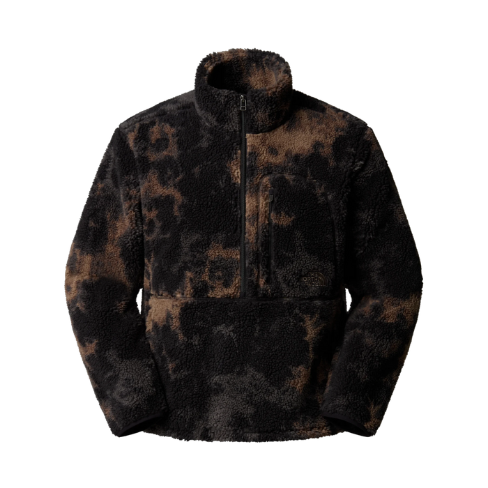 M Extreme Printed Pile Pullover - D7O Black Light Refract