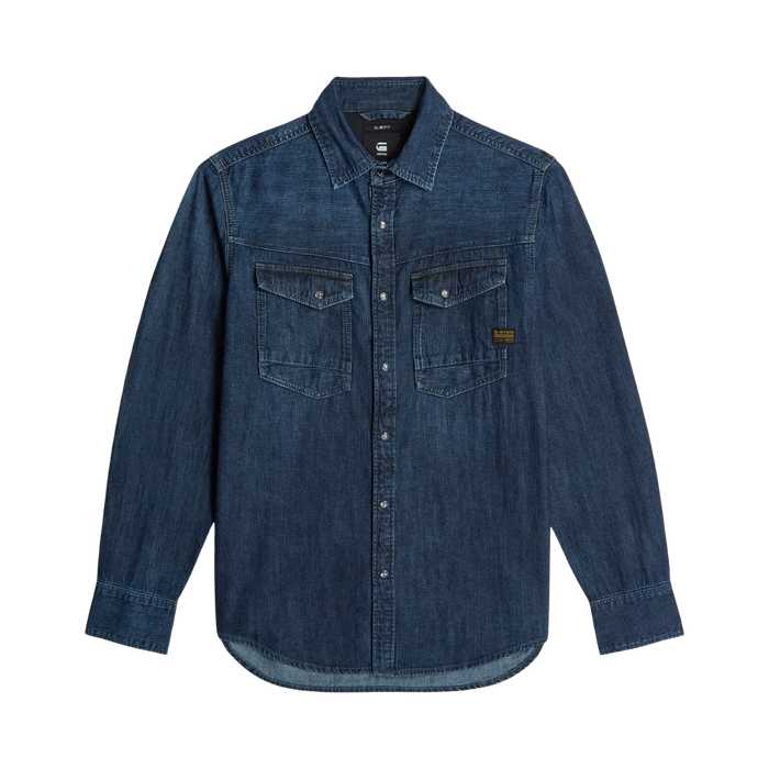 Dakota Slim LS Shirt - Worn In Deep Sea