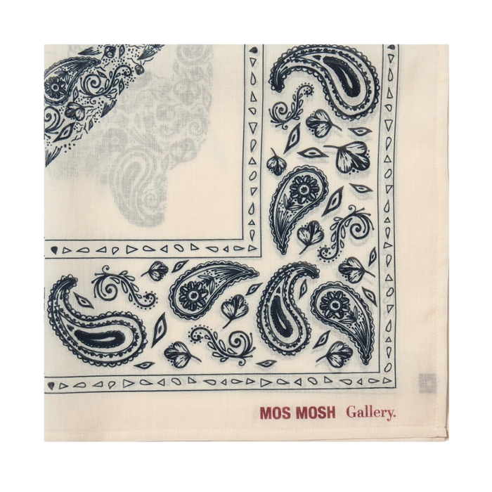 MMGMartin Paisley Neckerchief - Ecru
