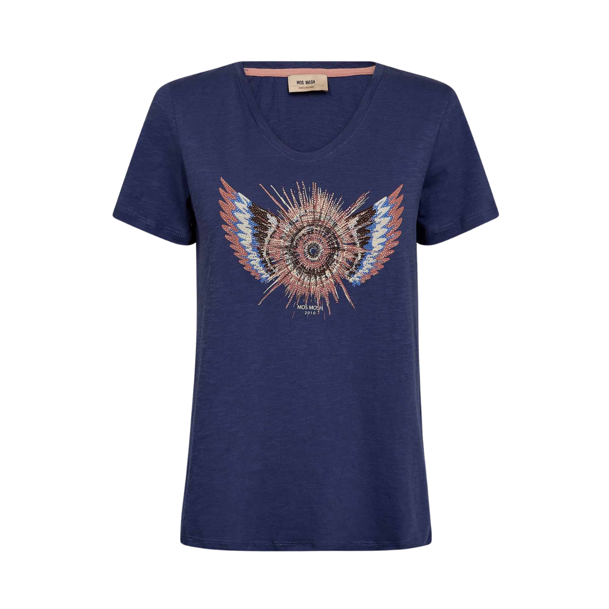 MMRomi Gethi O-SS Glam Tee - Crown Blue