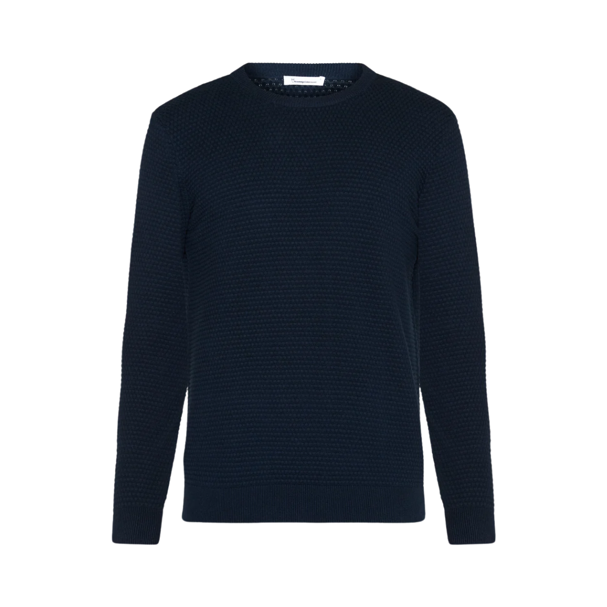 Vagn Reg Bubble Knit Crew Neck - Total Eclipse