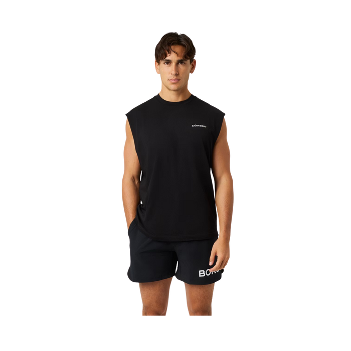 Borg Gym Sleeveless  T-Shirt - Black Beauty