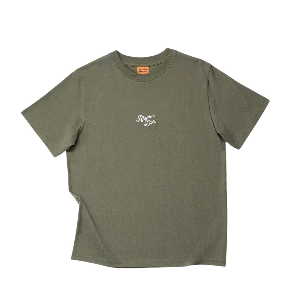 Heavy Vintage Embroidered T-Shirt - Silver Pine