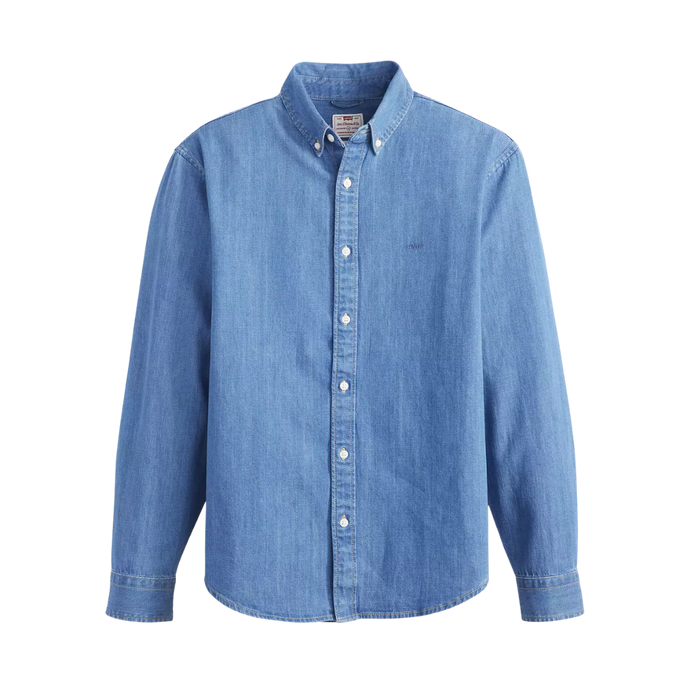 Authentic Button Down Shirt - Woodrow Mid Wash
