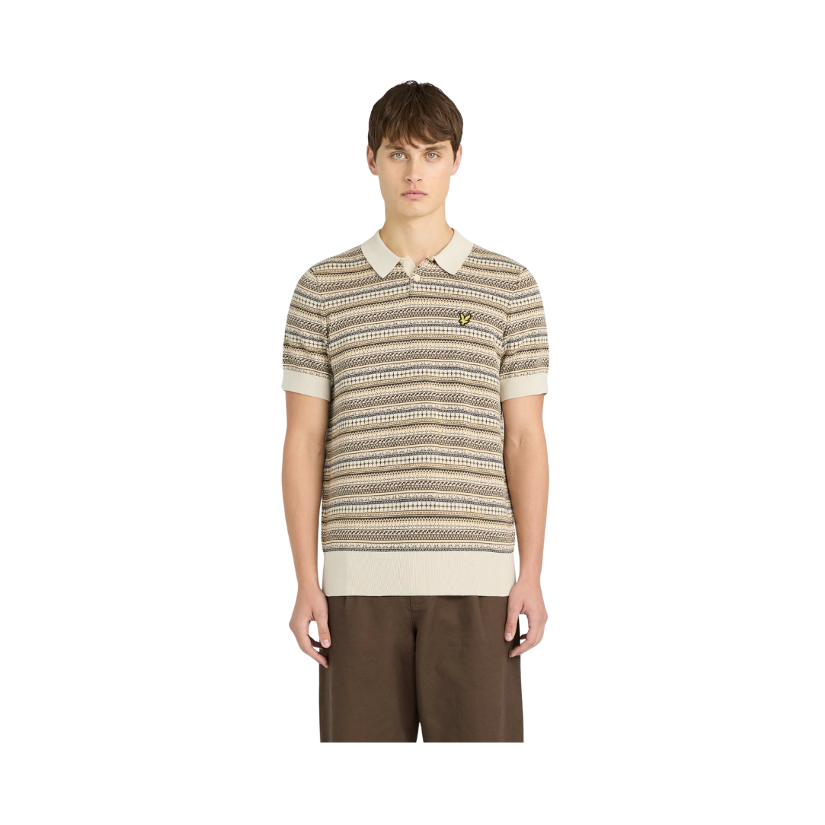 Fairisle SS Polo - Cove