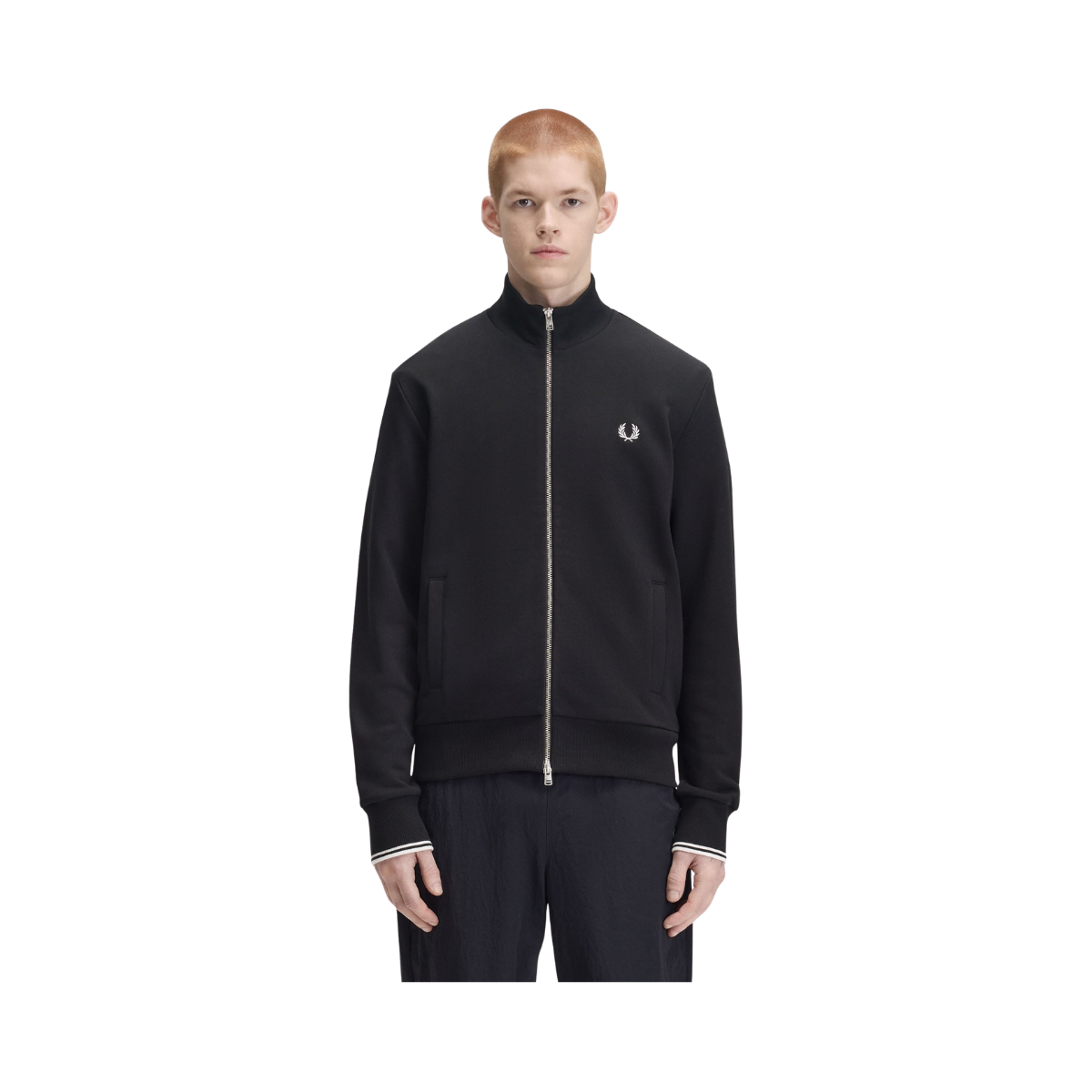 Zip Through Sweatshirt - Black