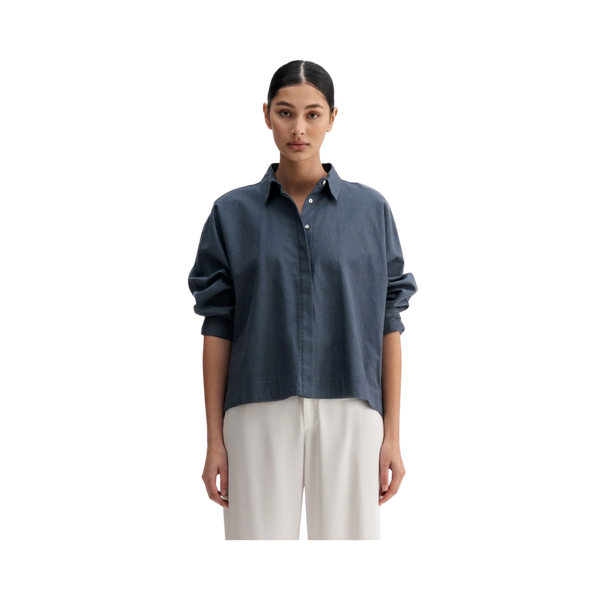Gigi Oxford Shirt - 11 Blue Grey