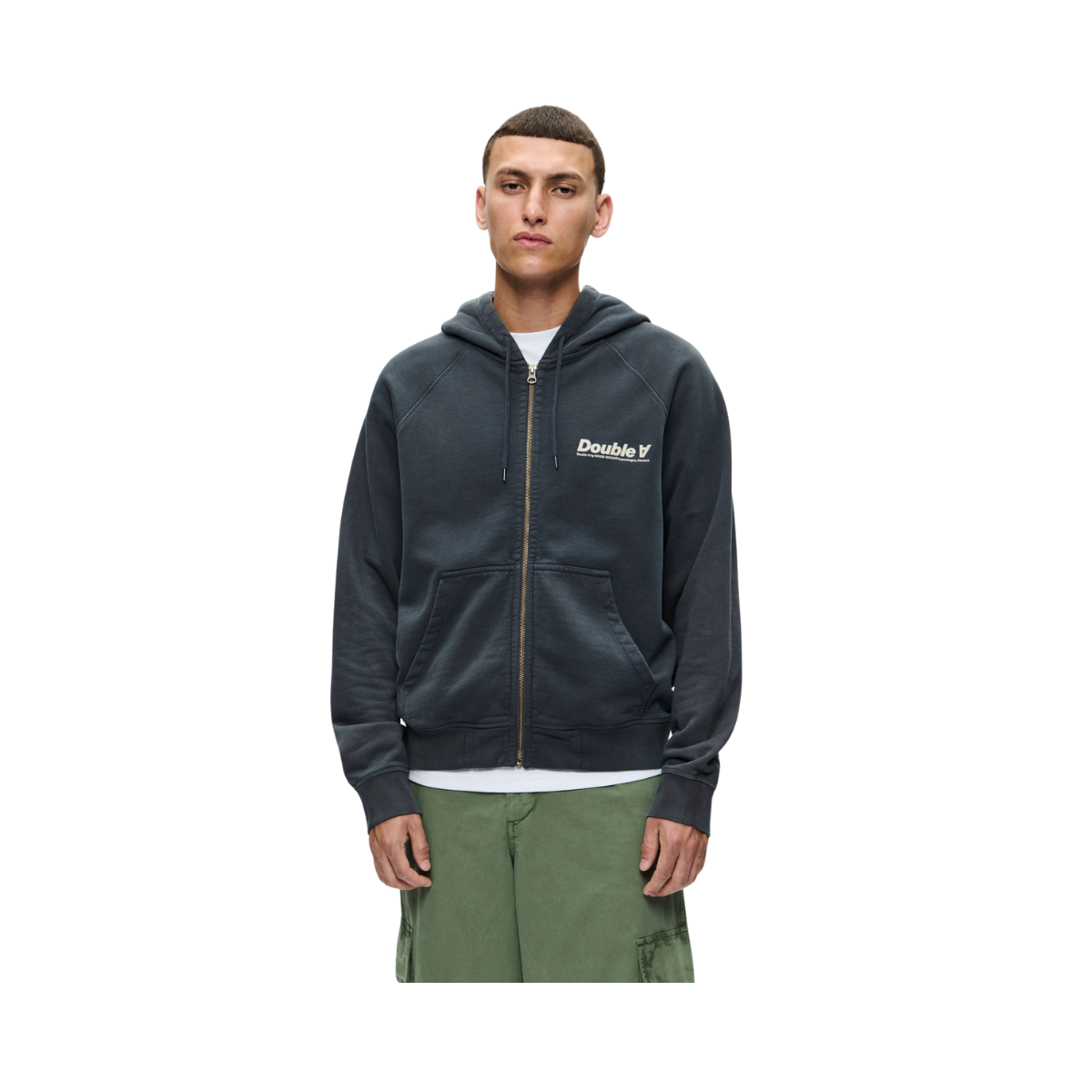 WWSven Zipper Hoodie - 304420 Washed Black