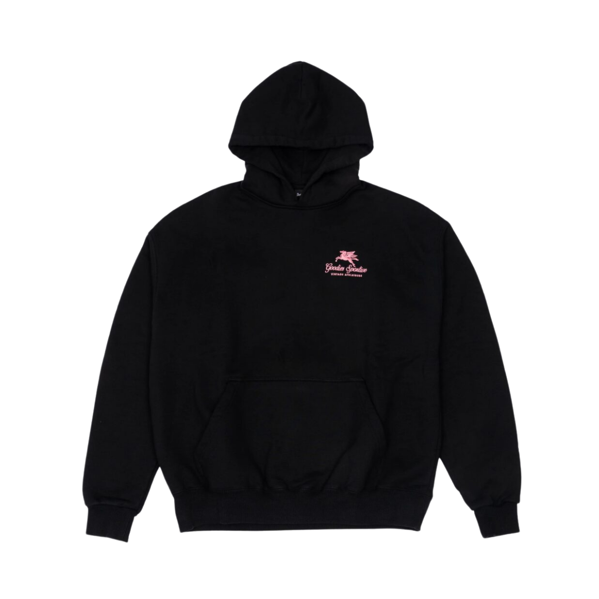 550G Premium Boxy Hoodie - Black